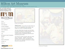 Tablet Screenshot of miltonartmuseum.org